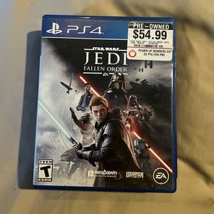 Star Wars Jedi Fallen Order for PS4. Used game, good condition.